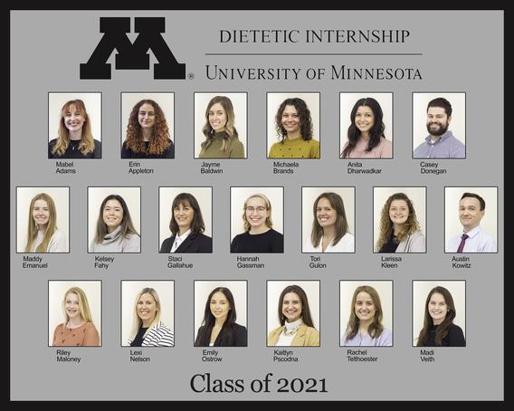 headshots of 2021 class of interns